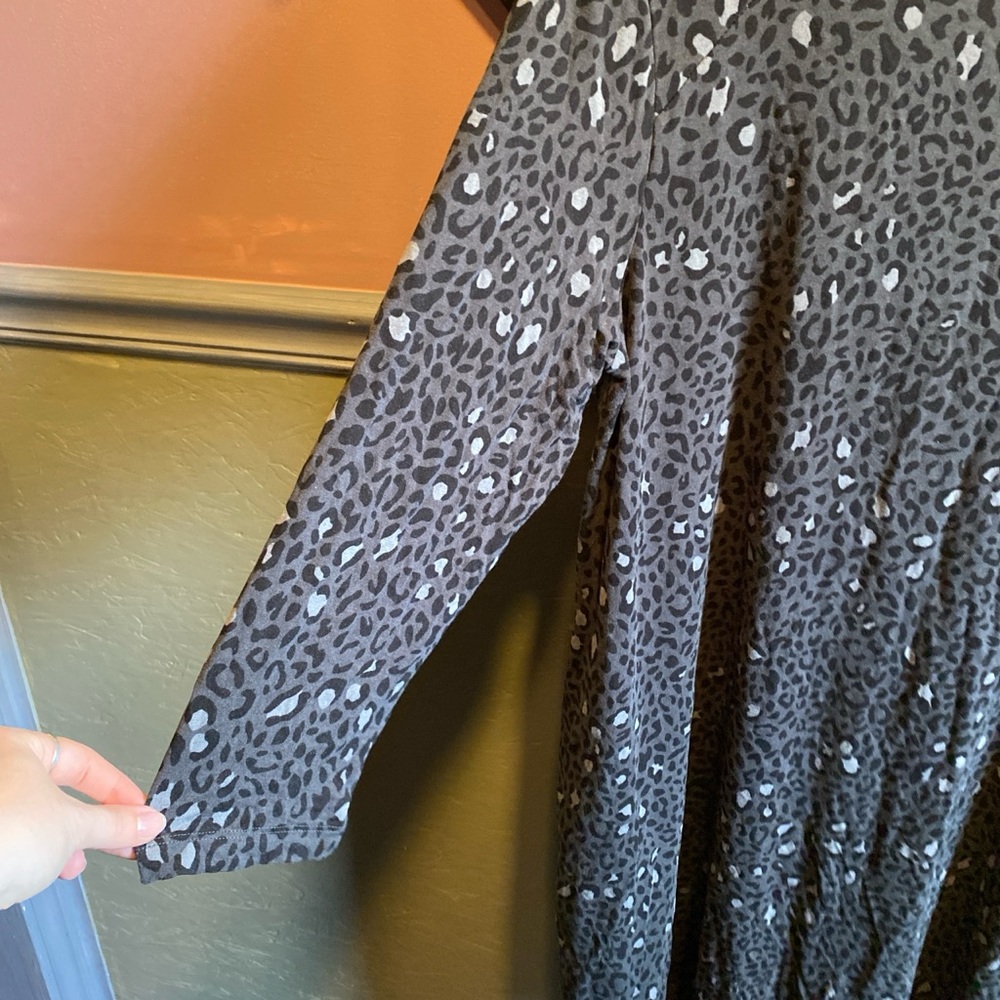 Time & Tru Leopard Print Midi Dress - Picture 4 of 6